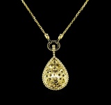 2.30 ctw Diamond Necklace - 14KT Yellow Gold