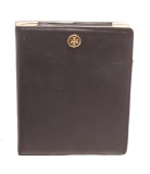 Tory Burch Black Leather Robinson Flip Tablet Case
