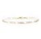 Pave Figaro Bracelet - 14KT Yellow Gold with Rhodium Plating