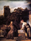 Rembrandt - Christ and the Woman of Samaria