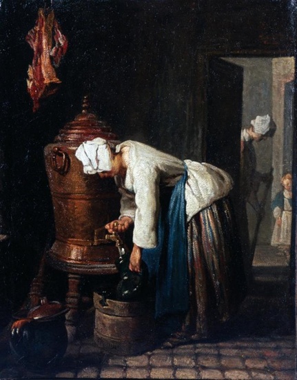 Jean Baptiste Chardin - Woman Drawing Water at the Cistern