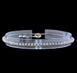 1.00 ctw Diamond Bracelet - 14KT White Gold