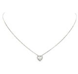 1.44 ctw Diamond Pendant & Chain - Platinum