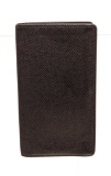 Louis Vuitton Black Leather Long Card Wallet