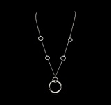 1.01 ctw Diamond Necklace - 14KT White Gold