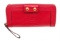 Marc By Marc Jacobs Red Leather Zippy Wallet