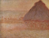 Claude Monet - Haystacks at Sunset
