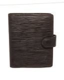 Louis Vuitton Black Epi Leather Agenda Wallet