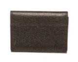 Louis Vuitton Black Leather Envelope Business Wallet