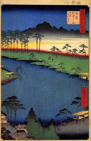 Hiroshige  - Kumano Junisha Shrine