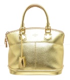 Louis Vuitton Gold Suhali Leather Lockit Satchel Bag