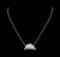 14KT White Gold 2.56 ctw Diamond Pendant With Chain