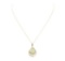 5.59 ctw Opal and Diamond Pendant - 14KT Yellow Gold