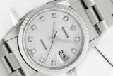 Rolex Stainless Steel DateJust Original Silver Jubilee Diamond With Rolex Box &