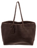 Fendi Black Selleria Leather Tote Bag