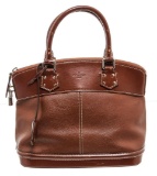 Louis Vuitton Cognac Suhali Leather Lockit PM Bag