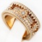 New 18K Rose Gold 2.75 ctw Spinning Gear Diamond Ring
