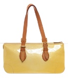 Louis Vuitton Yellow Monogram Vernis Rosewood Shoulder Bag