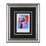 Blue Angel with Heart by Peter Max