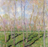 Claude Monet - Trees in Winter, Look at Bennecourt