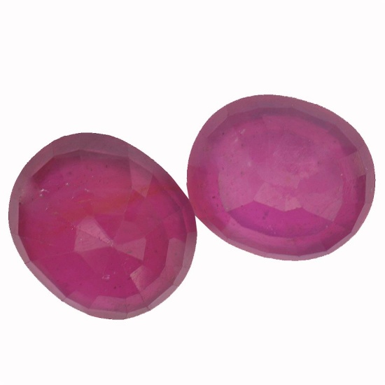 19.81 ctw Oval Mixed Ruby Parcel