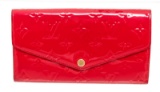 Louis Vuitton Pink Vernis Monogram Sarah Wallet NM