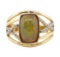 2.75 ctw Opal and Diamond Ring - 14KT Yellow Gold