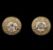 1.34 ctw Diamond Earrings - 14T Yellow Gold