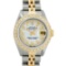 Rolex Ladies 2 Tone MOP String Diamond Oyster Perpetual Datejust Wristwatch With