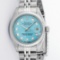 Rolex Ladies Stainless Steel Ice Blue Diamond 26MM Datejust Wristwatch Serviced