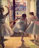 Edgar Degas - Three Dancers In A Practice Room