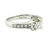 0.80 ctw Diamond Ring - 14KT White Gold