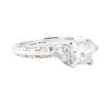 2.00 ctw Moissanite Ring - 14KT White Gold