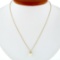 14k Yellow Gold 7.75mm Round Pearl Solitaire Pendant Necklace w/ 16