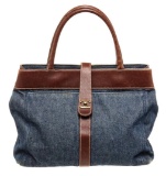 Chanel Blue Denim CC Denim Tote Bag
