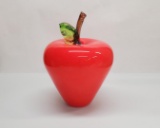 Large Red Apple by Seattle Glassblowing Studio