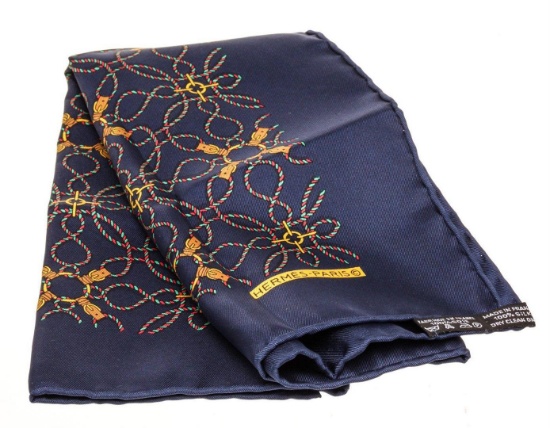 Hermes Multicolor Silk Scarf