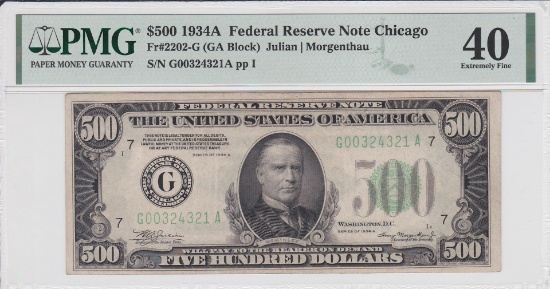 1934A $500 Federal Reserve Note Chicago