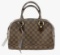 Louis Vuitton Damier Ebene Canvas Leather Duomo Hobo Bag