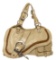 Christian Dior Beige Leather Gaucho Saddle Shoulder Bag