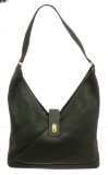Hermes Black Leather Hobo Bag