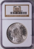 1887 $1 American Silver Eagle Dollar Coin NGC MS64