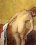 Edgar Degas - Woman Drying With Towel And Sponge