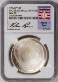 2014-P Nolan Ryan Baseball Hall of Fame Dollar Coin NGC MS70