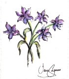 Jane SEYMOUR: Purple Lilies Bunch