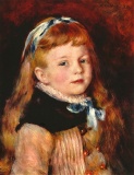 Renoir - Mademoiselle Grimprel With Blue Hair-Band