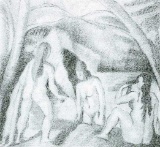 Juan Gris - Bathing (Cezanne)