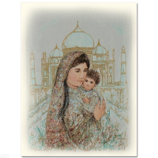Majesty at the Taj Mahal by Hibel (1917-2014)