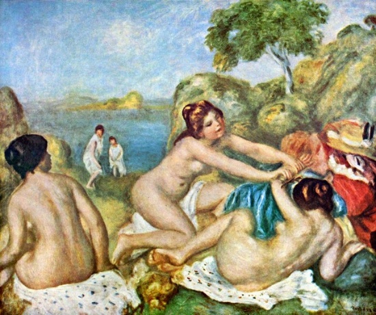 Renoir - Three Bathing Girls With Crab