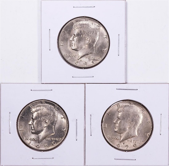 1979-1981 Kennedy Half Dollar Coin Collector's Set